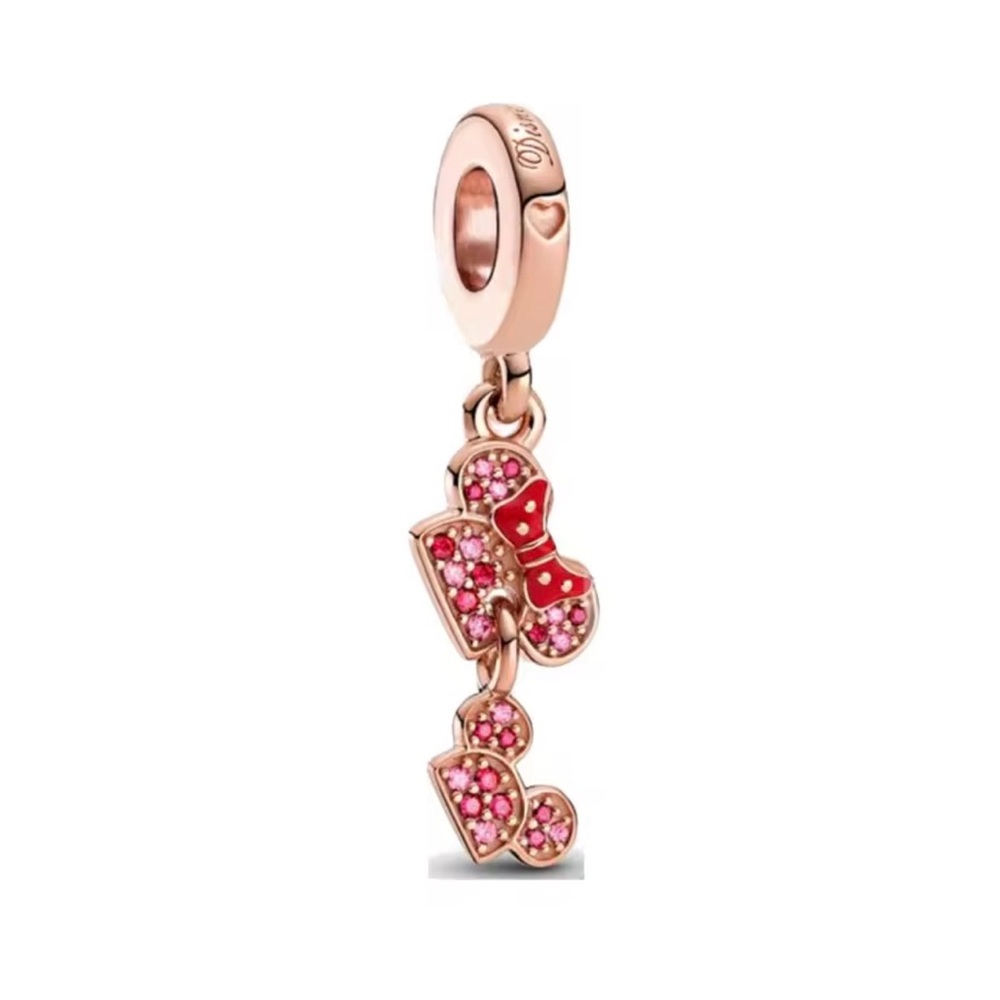 New Disney Mom Minnie and Mickey Ear Hat Charm